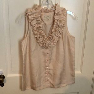 J crew sleeveless blouse